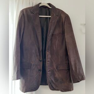 Vintage leather blazer